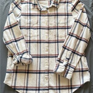 Plaid Button-Up Shirt